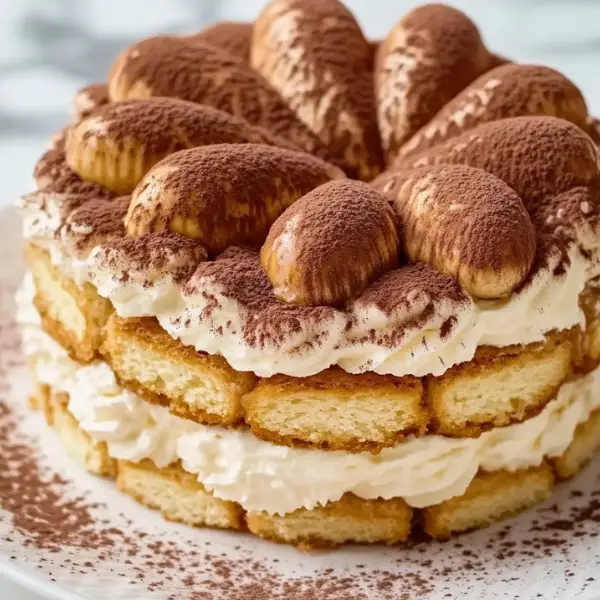 Tiramisu Charlotte Cake