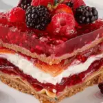 Summer Berry Jello Lasagna