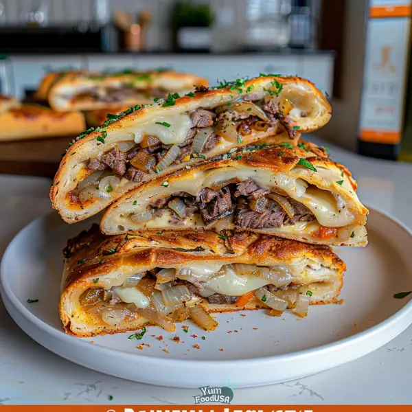 Philly Cheesesteak Stromboli
