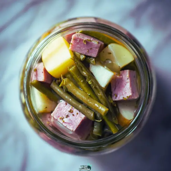 Canned Green Beans with Ham and Potatoes