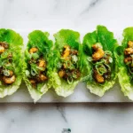 Healthy Chicken Lettuce Wraps with Asian Sauce