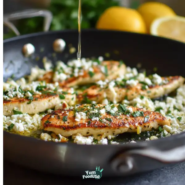 Greek Chicken with Lemon and Feta