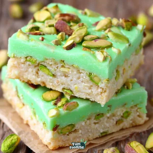 Pistachio Pudding Sugar Cookie Bars