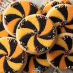 Halloween Pinwheel Sugar Cookies