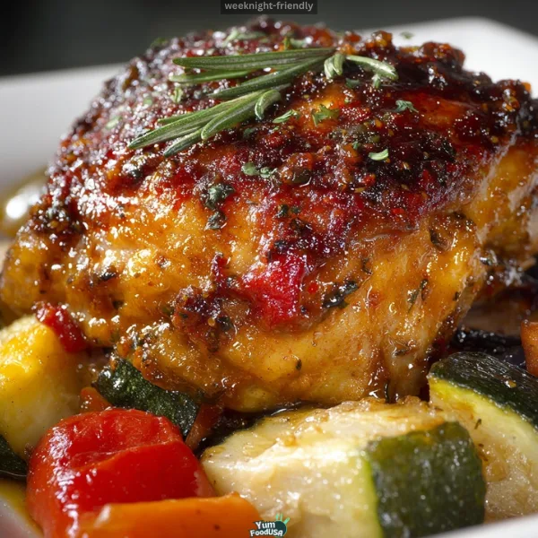 Roasted Harissa Chicken and Veggies