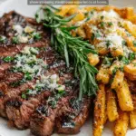 Dry-Aged Ribeye with Parmesan Truffle Fries