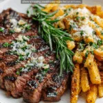 Dry-Aged Ribeye with Parmesan Truffle Fries
