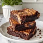 Fudgy Peanut Butter Swirl Brownies