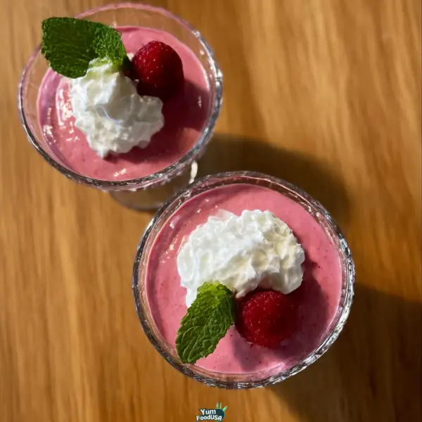 Raspberry Tofu Mousse