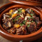 Moroccan Lamb Tagine with Apricots and Almonds