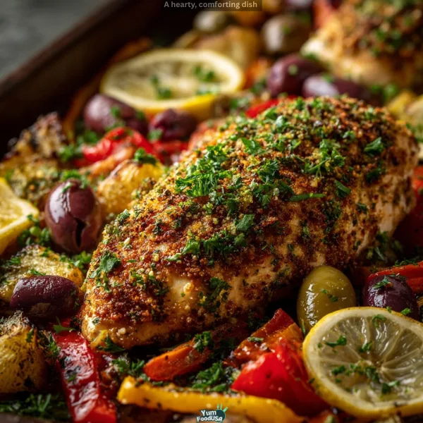 Mediterranean Sheet Pan Chicken