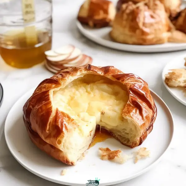 Baked Brie en Croute with Jam