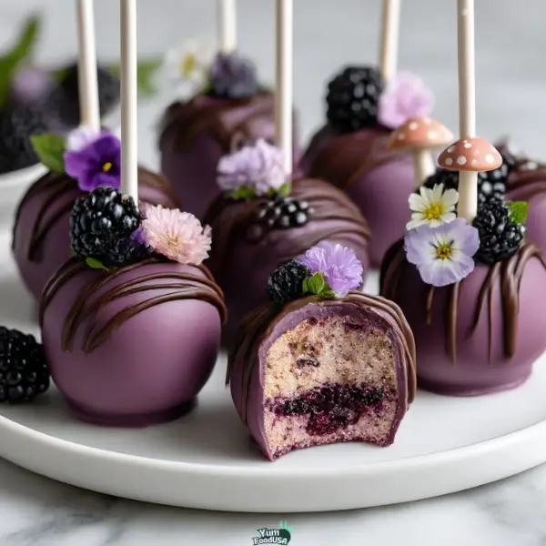 Blackberry Cheesecake Pops Recipe