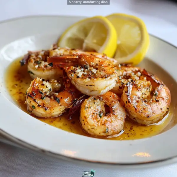 Garlic Butter Shrimp with Lemon Sauce