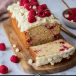White Chocolate Raspberry Loaf Cake