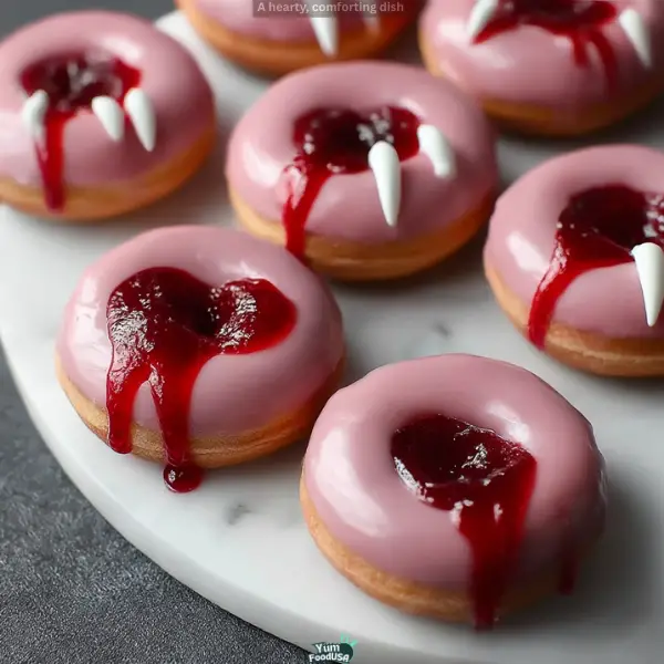 Vampire Bite Doughnuts