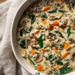 Creamy Wild Rice and Mushroom Soup