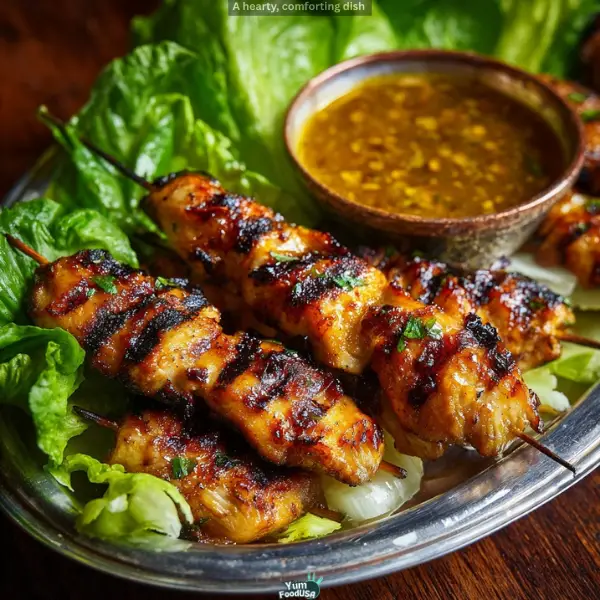 Grilled Thai Coconut Chicken Skewers