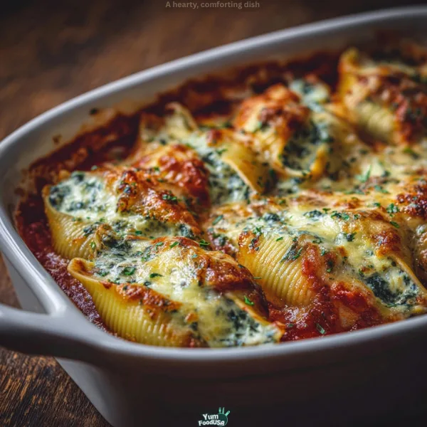 Spinach and Ricotta Stuffed Shells