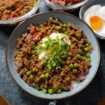 Beef Keema Rice Bowls