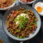Beef Keema Rice Bowls