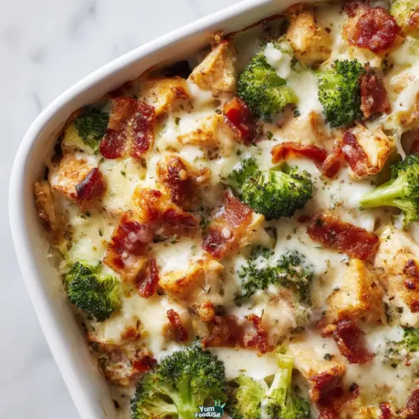 Keto Chicken Bacon Ranch Casserole