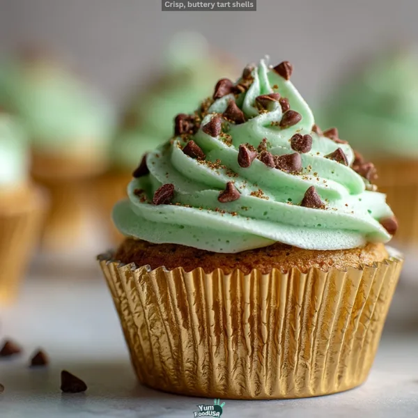 Andes Mint Boozy Cupcakes