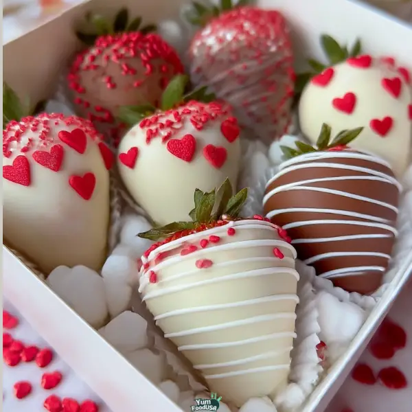 Valentine’s Day Chocolate-Covered Strawberries