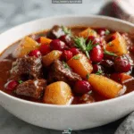 Cranberry Apple Beef Stew