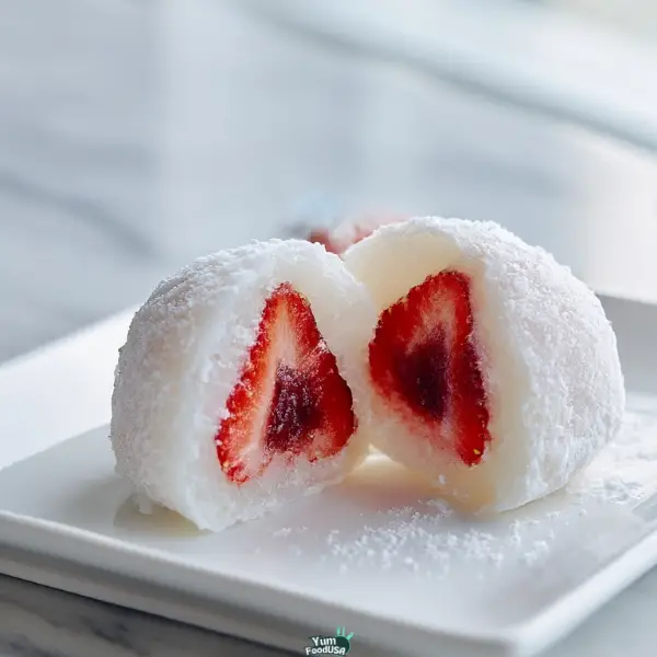 Strawberry Daifuku Mochi (Ichigo Daifuku)