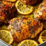 Baked Lemon Herb Chicken Thighs