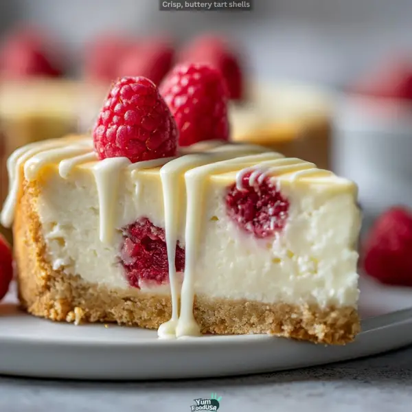 White Chocolate Raspberry Protein Cheesecake