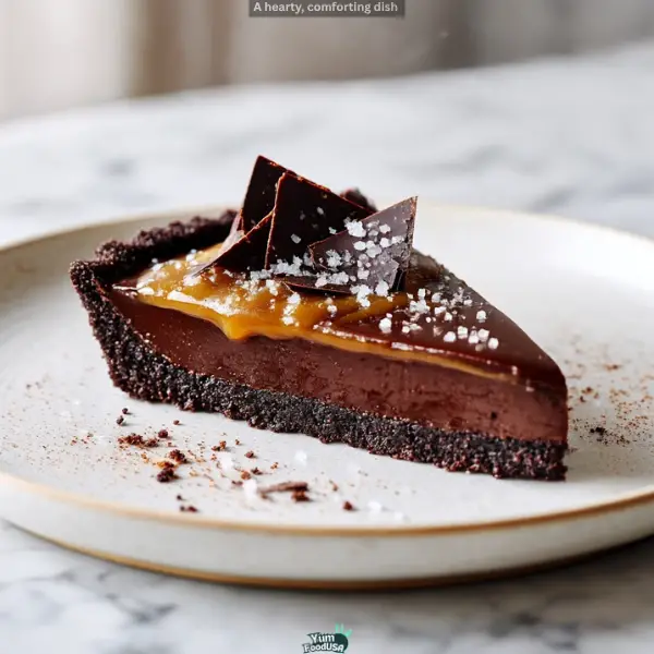 Salted Caramel Chocolate Tart