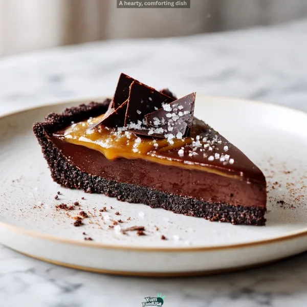 Salted Caramel Chocolate Tart