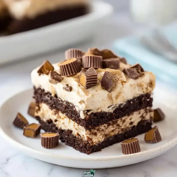 Reese’s Poke Cake 2 Reese’s Poke Cake