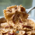 Creamy Sun-Dried Tomato & Mushroom Bowtie Pasta Bake