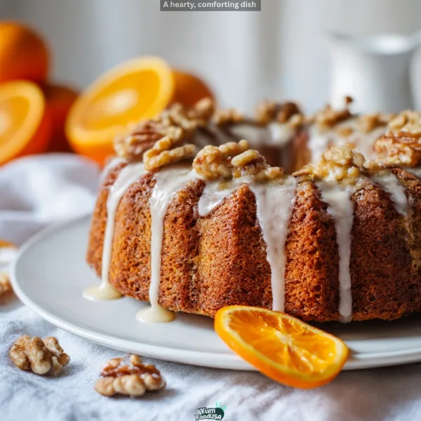 Date, Walnut & Orange Cake