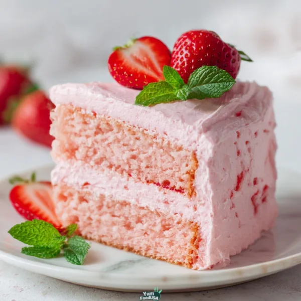 Old Fashioned Homemade Strawberry Cake