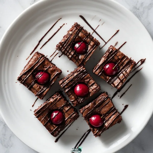 Chocolate Cherry Brownie Bars