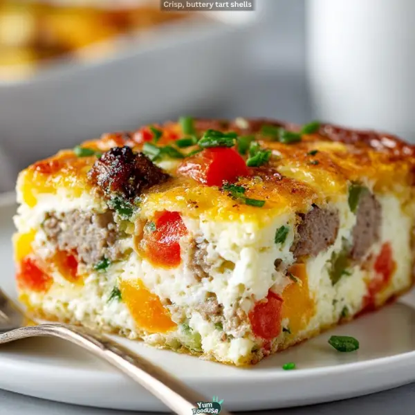 Healthy Egg White Breakfast Casserole {Without Bread}