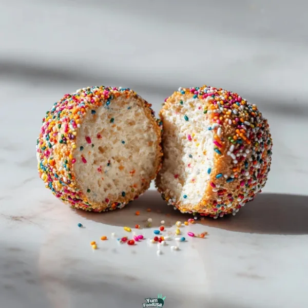 Birthday Cake Protein Balls