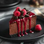Decadent Dark Chocolate Raspberry Cheesecake with Oreo Crust 3 Decadent Dark Chocolate Raspberry Cheesecake with Oreo Crust