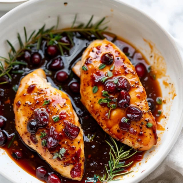 Skillet Orange Cranberry Chicken