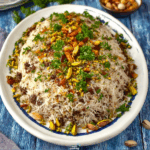 Lebanese Hashweh (Spiced Rice with Ground Meat and Nuts)