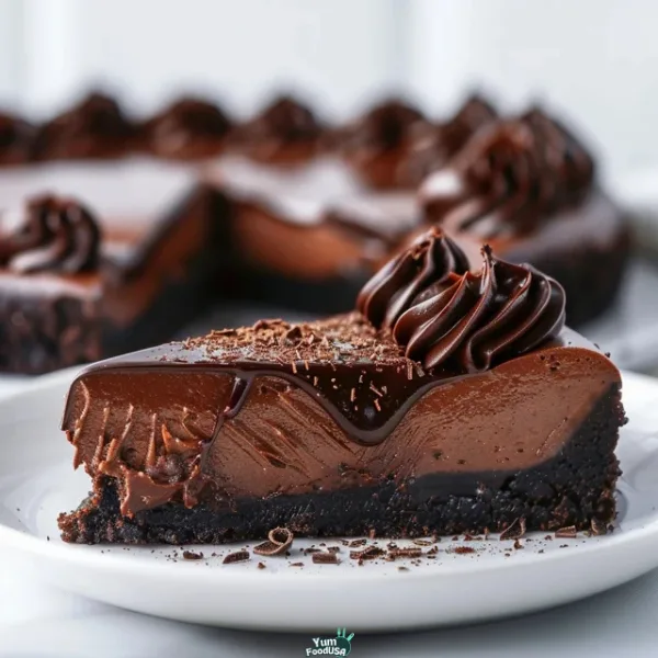 No-Bake Fudge Brownie Cheesecake