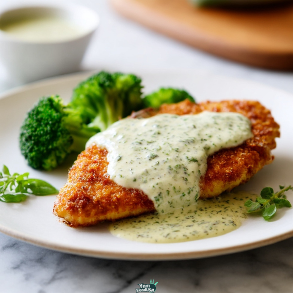 Chicken in Basil Cream Sauce