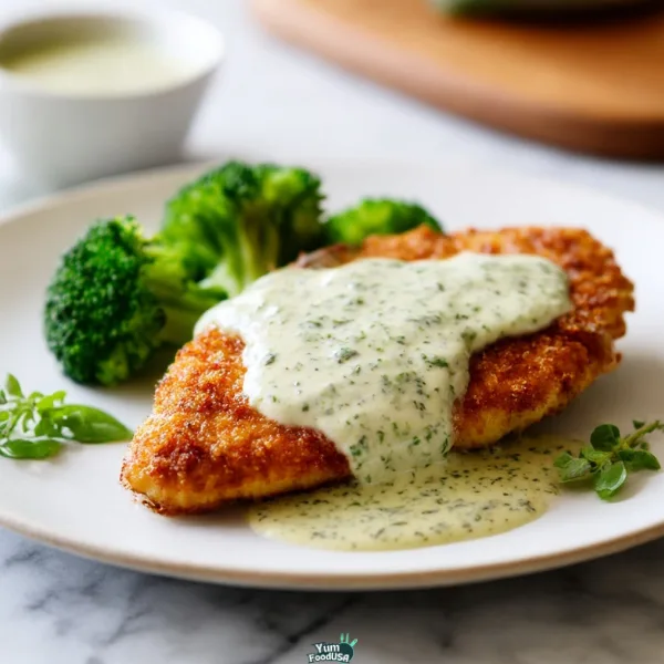 Chicken in Basil Cream Sauce