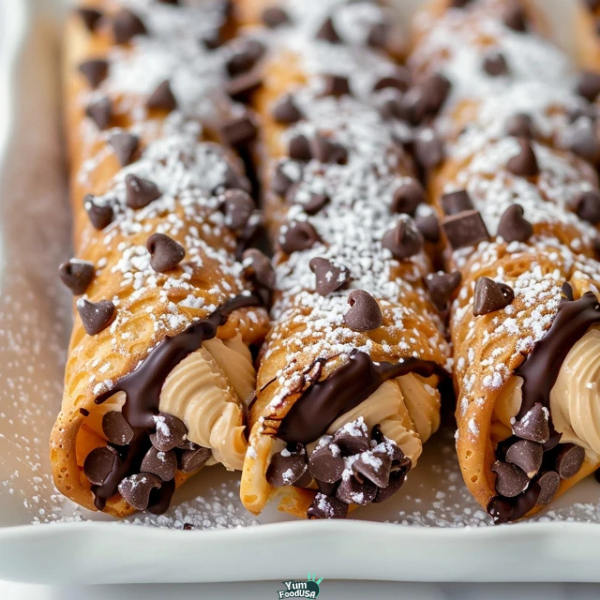 Peanut Butter & Chocolate Cannoli