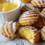 Madeleines with Lemon Curd