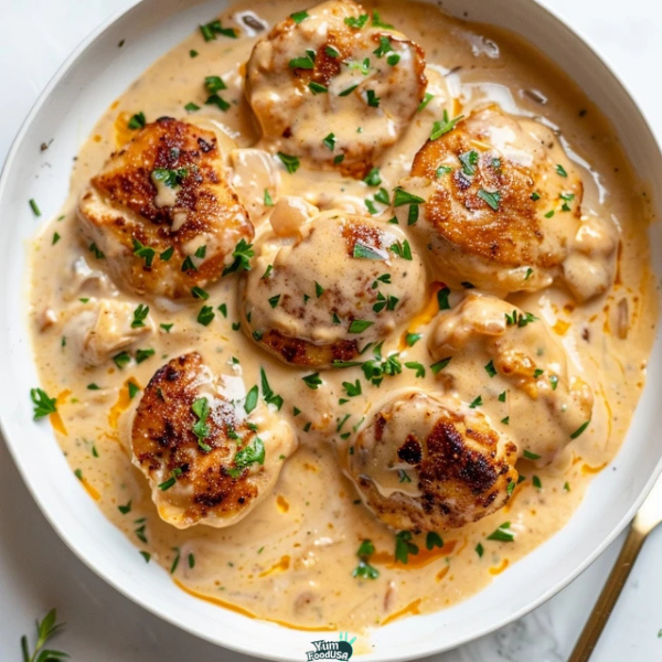 Creamy Keto Pollo Con Queso